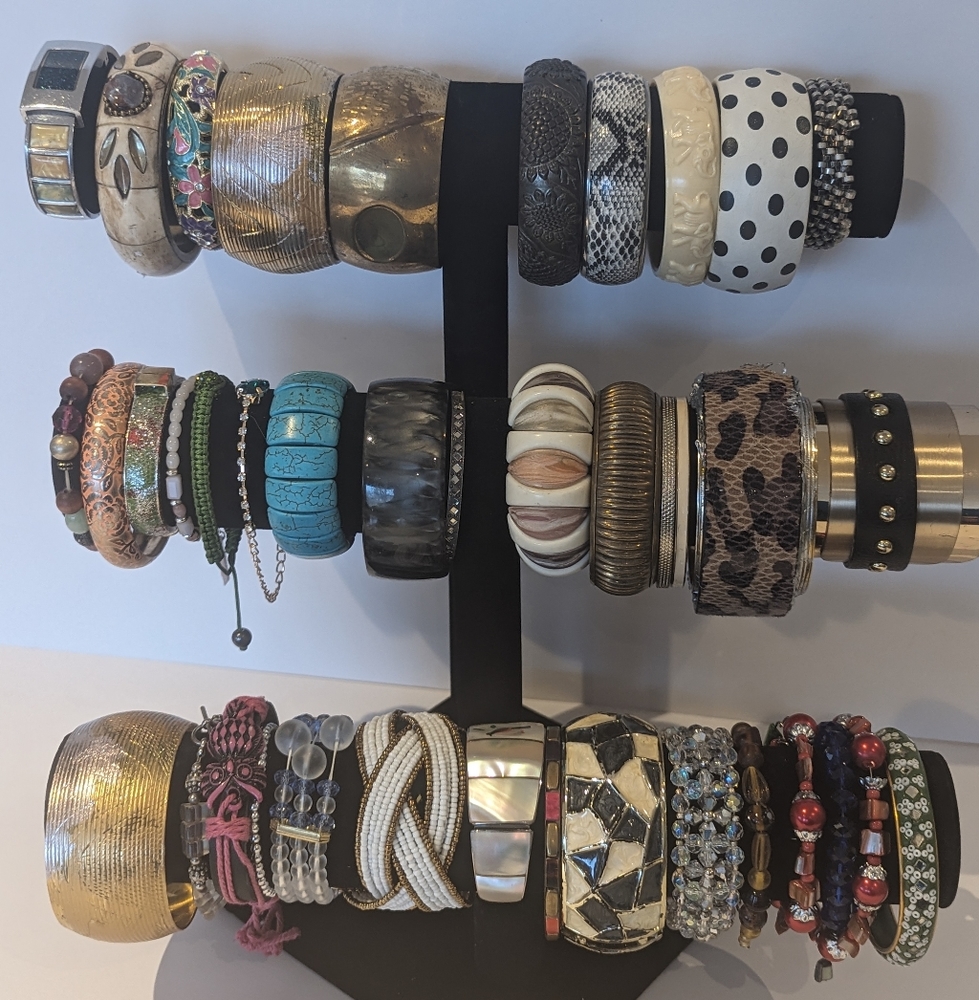 Multiple Jewelry Bracelets with Holder